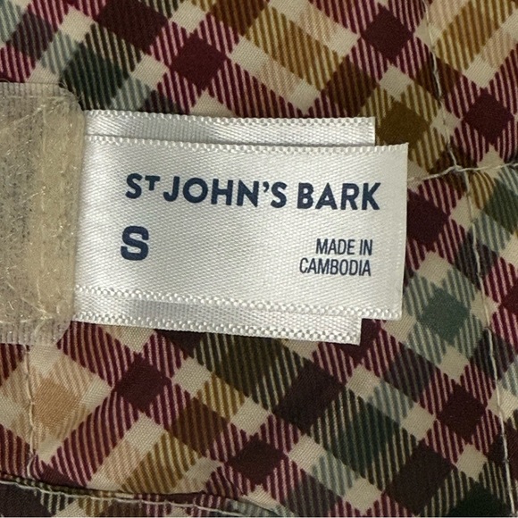 St.John’s Bark Dog Coat Jacket Houndstooth Neutral Small Winter Puffer Preppy - Picture 9 of 11